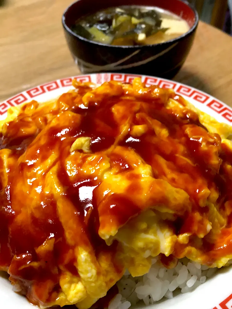 Snapdishの料理写真:たまご丼 天津飯風|ミウトおかんさん