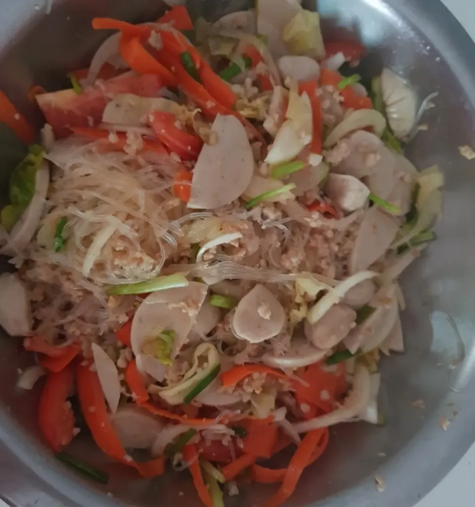 spicy glass noodles salad|patcookingfeverパットさん