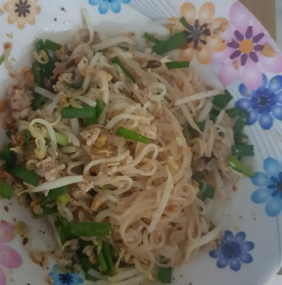 thin rice noodles salad|patcookingfeverパットさん