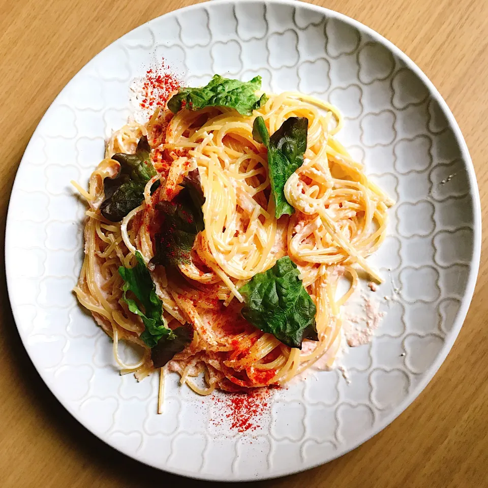 明太クリームパスタ🍝|まるのひとの母ちゃん。さん