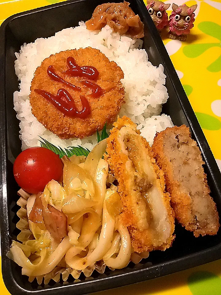 Snapdishの料理写真:夫の弁当|みどりさん