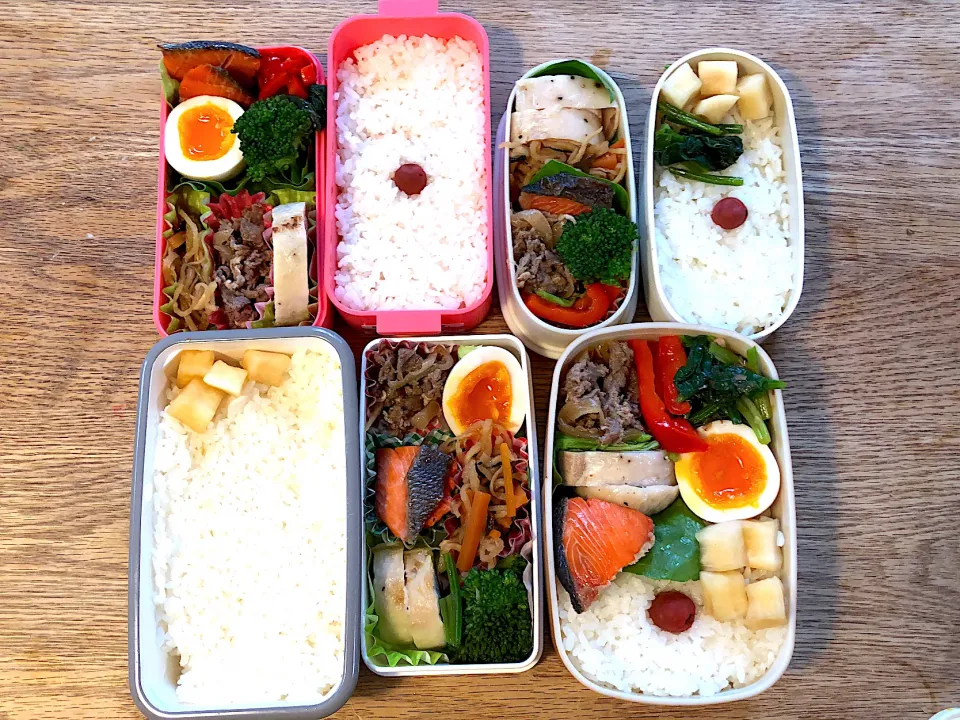 Snapdishの料理写真:【休校33日目】パパと子ども達が作るおうち弁当|パパのつくりおき弁当（つく弁）さん