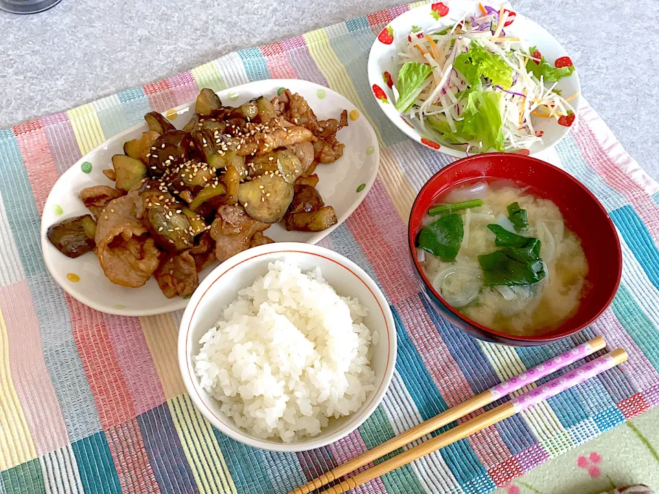 茄子と豚肉の甘辛炒め|kさん