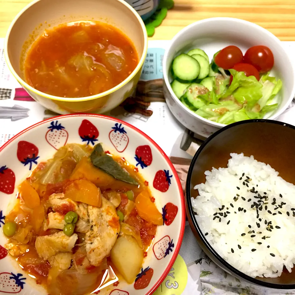 4歳児晩ご飯|さとう かおりさん