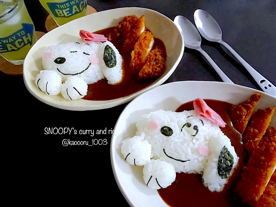 SNOOPYカレーライス🍛|かおるさん