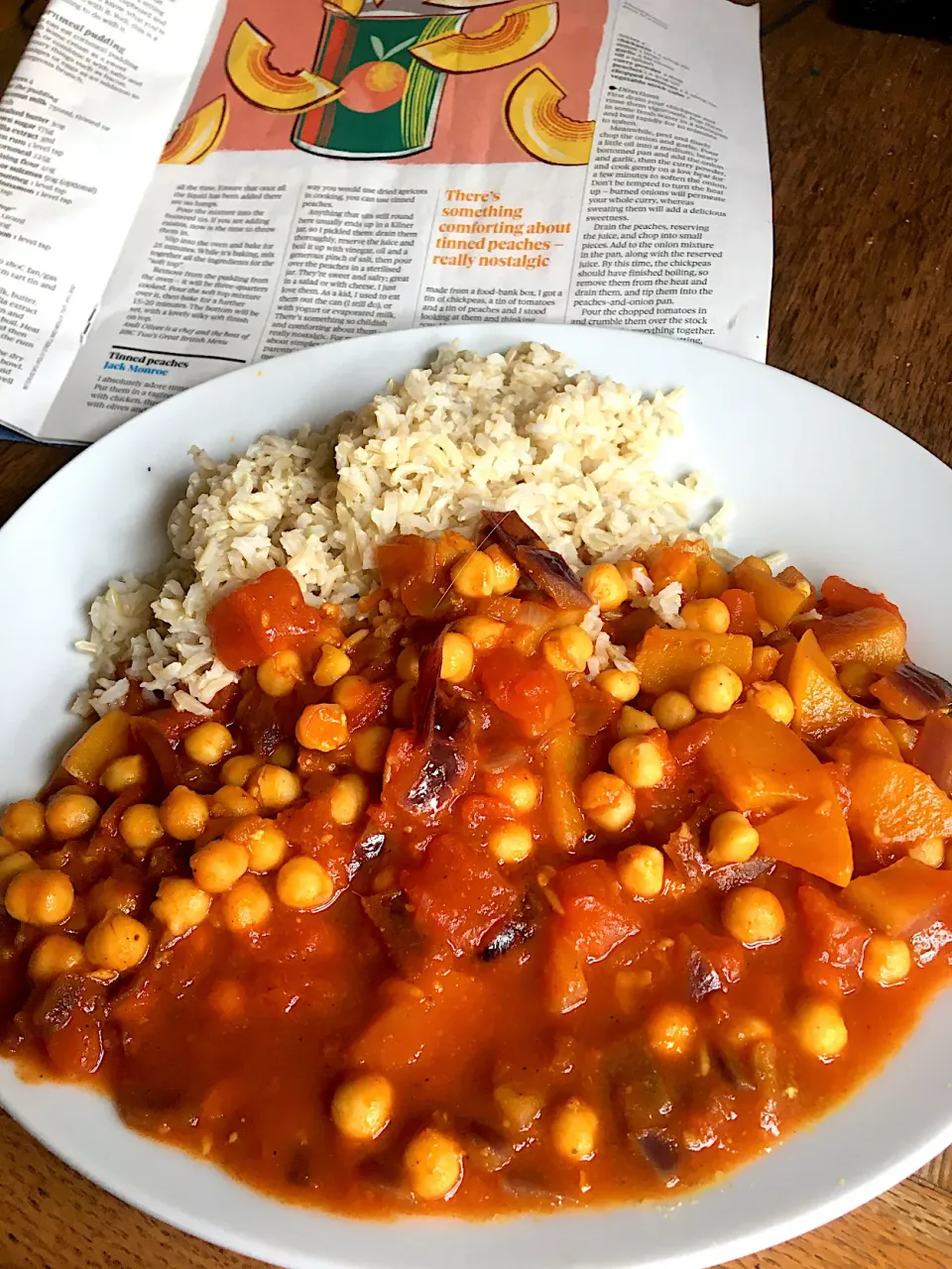 Peach & chickpea curry (Jack Monroe recipe)|Nick Hiderさん