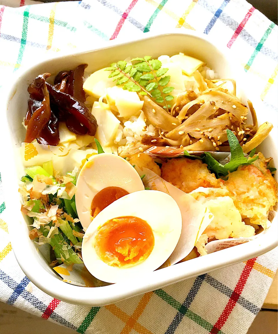 今日のパパ弁当はタケノコご飯弁当♪|key♪さん