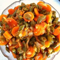 sweet and sour carrot and green beens|Henrietta Dimakatso Kanyaneさん