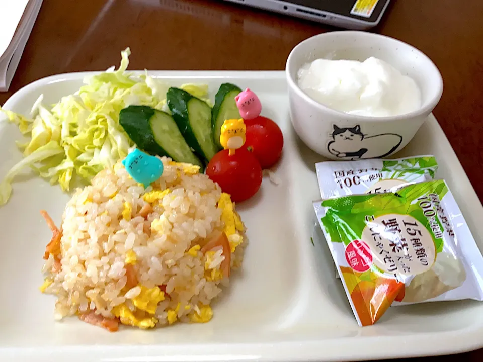 朝食はチャーハン|おもちママさん