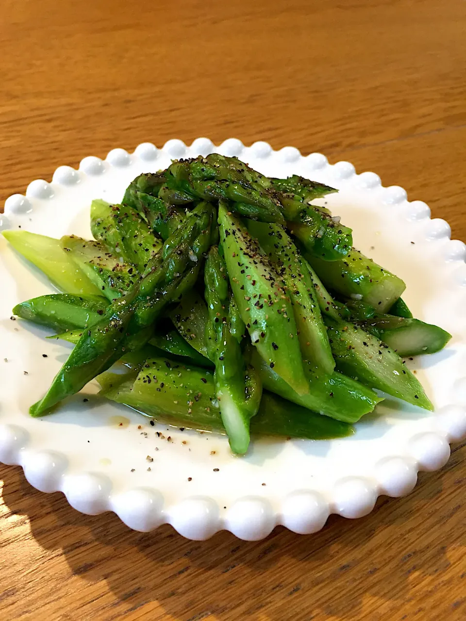 アスパラ塩ダレ蒸し|まつださんさん