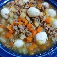 Snapdishの料理写真:Picadillo with quail eggs!|Cooking Joyさん