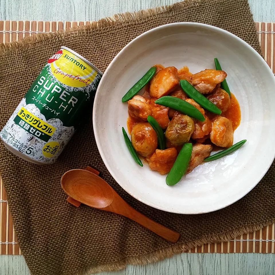 鶏肉と新じゃがの甘味噌炒め|真希さん