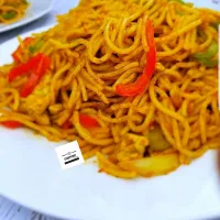 Snapdishの料理写真:stir-fry chicken spaghetti|Katrynさん