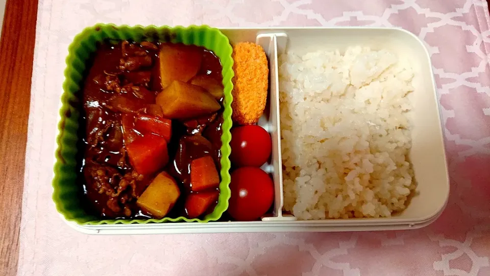 カレーライス❤️旦那さんお弁当🎵😊|かおるcitronさん