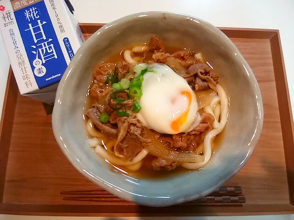 🍜すき焼き風肉うどん|tomoさん