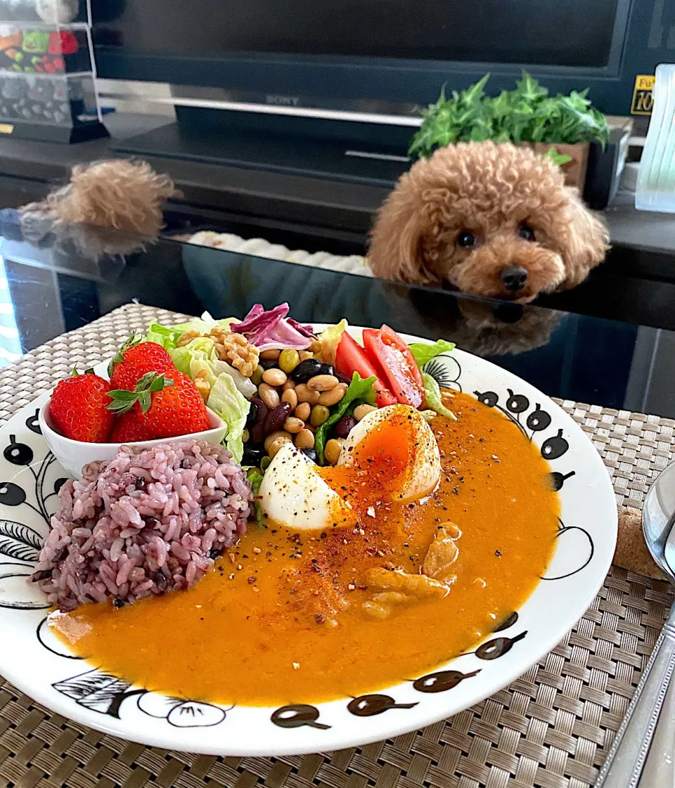 道産鷄のバターチキンカレー😊|ゆかりさん