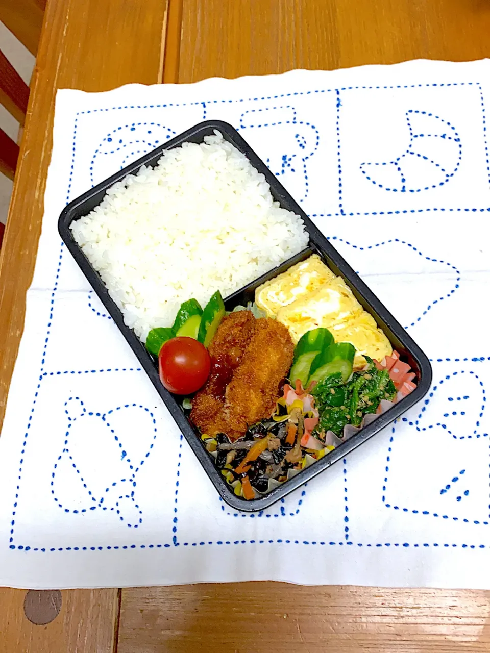 4月23日木曜日お弁当#カツ弁当|アッキーさん