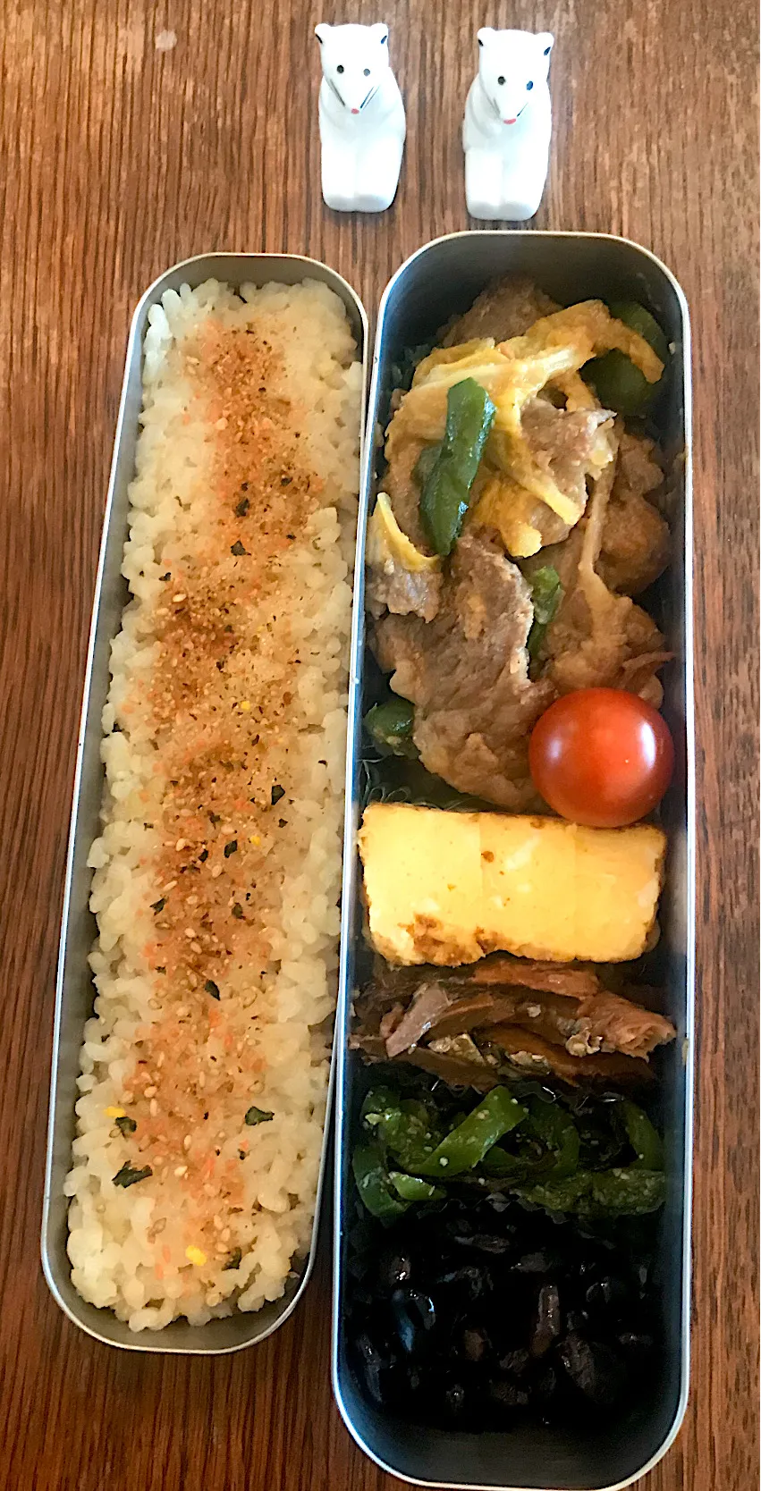 ランチ #サーモス  #お弁当記録  #お弁当  #ギルトフリー料理に挑戦  #ギルトフリー  #ロウカット玄米  #回鍋肉弁当|小松菜さん