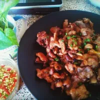 Fried Pork with chilli and fish sauce🧸|TanAmiさん