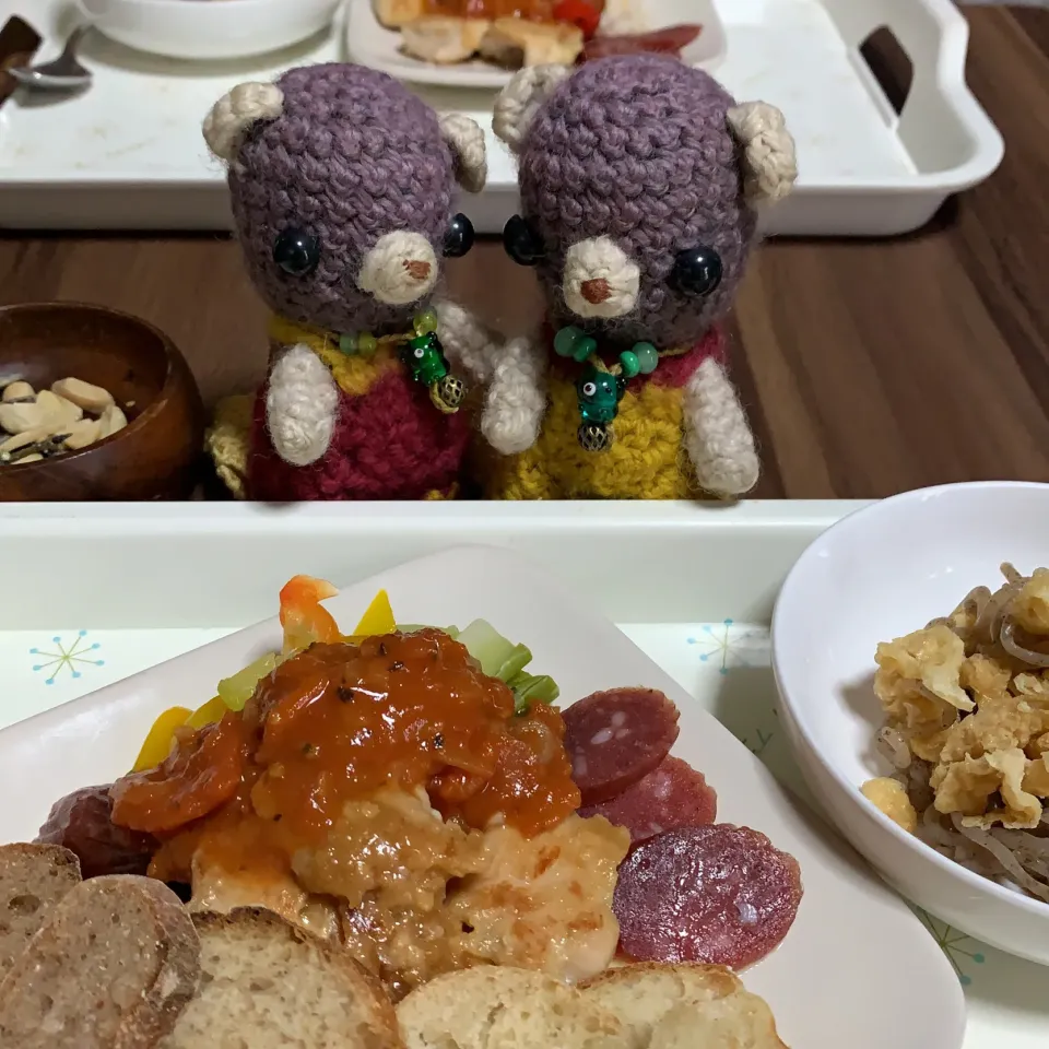 Snapdishの料理写真:お昼ごぱん（╹◡╹）|chagashiさん