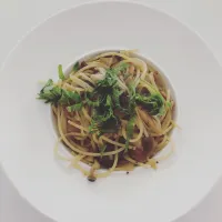 Snapdishの料理写真:Bacon and mushroom pasta|Ericaさん