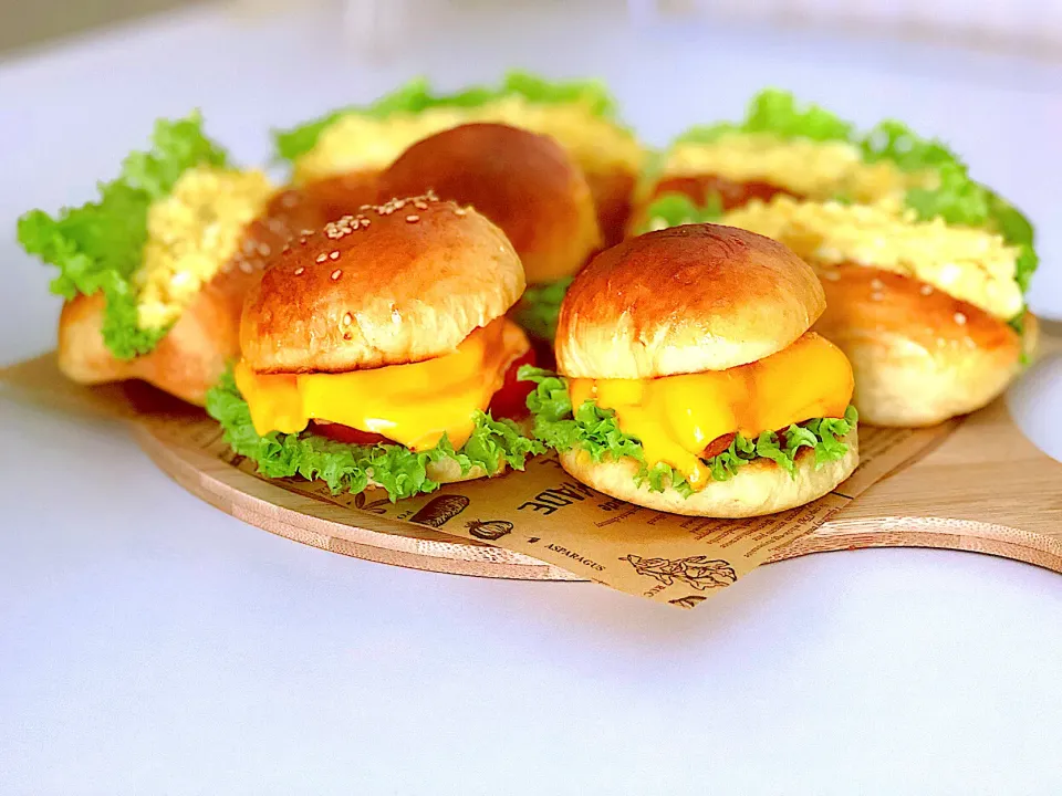 Snapdishの料理写真:Chicken mini burger|tippyさん