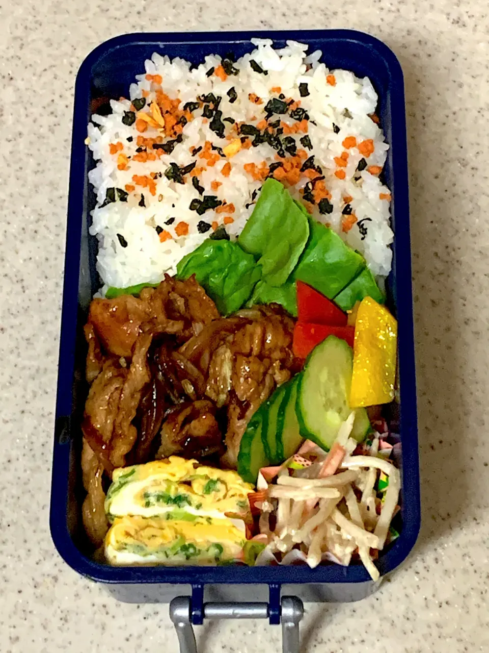 Snapdishの料理写真:豚肉の生姜焼き弁当|besさん