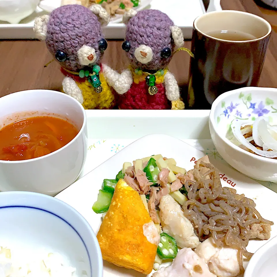 Snapdishの料理写真:晩ご飯(・ω・)|chagashiさん