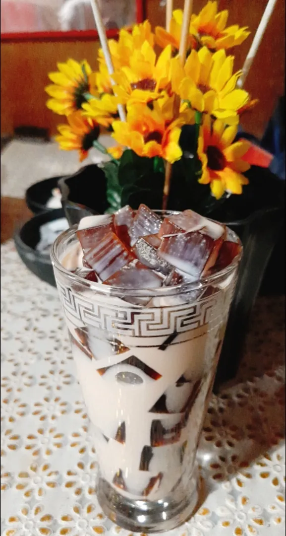 Snapdishの料理写真:my daughter's Coffee Jelly😋🥃☕🥛💗|luisa's apronさん