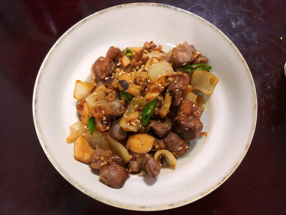 stir fried chicken gizzard|Gim GwangWooさん