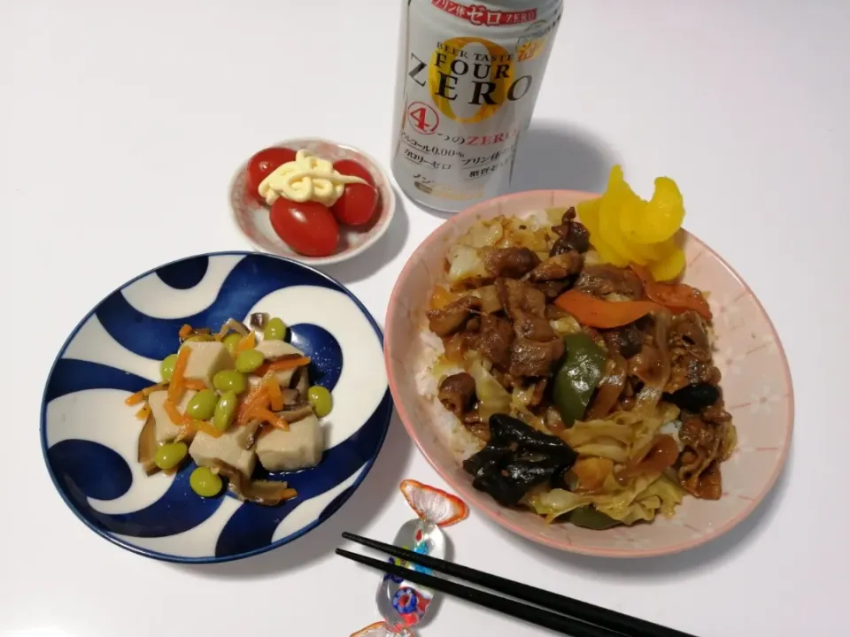 Snapdishの料理写真:今宵は、回鍋肉丼とか☆|Kojiさん