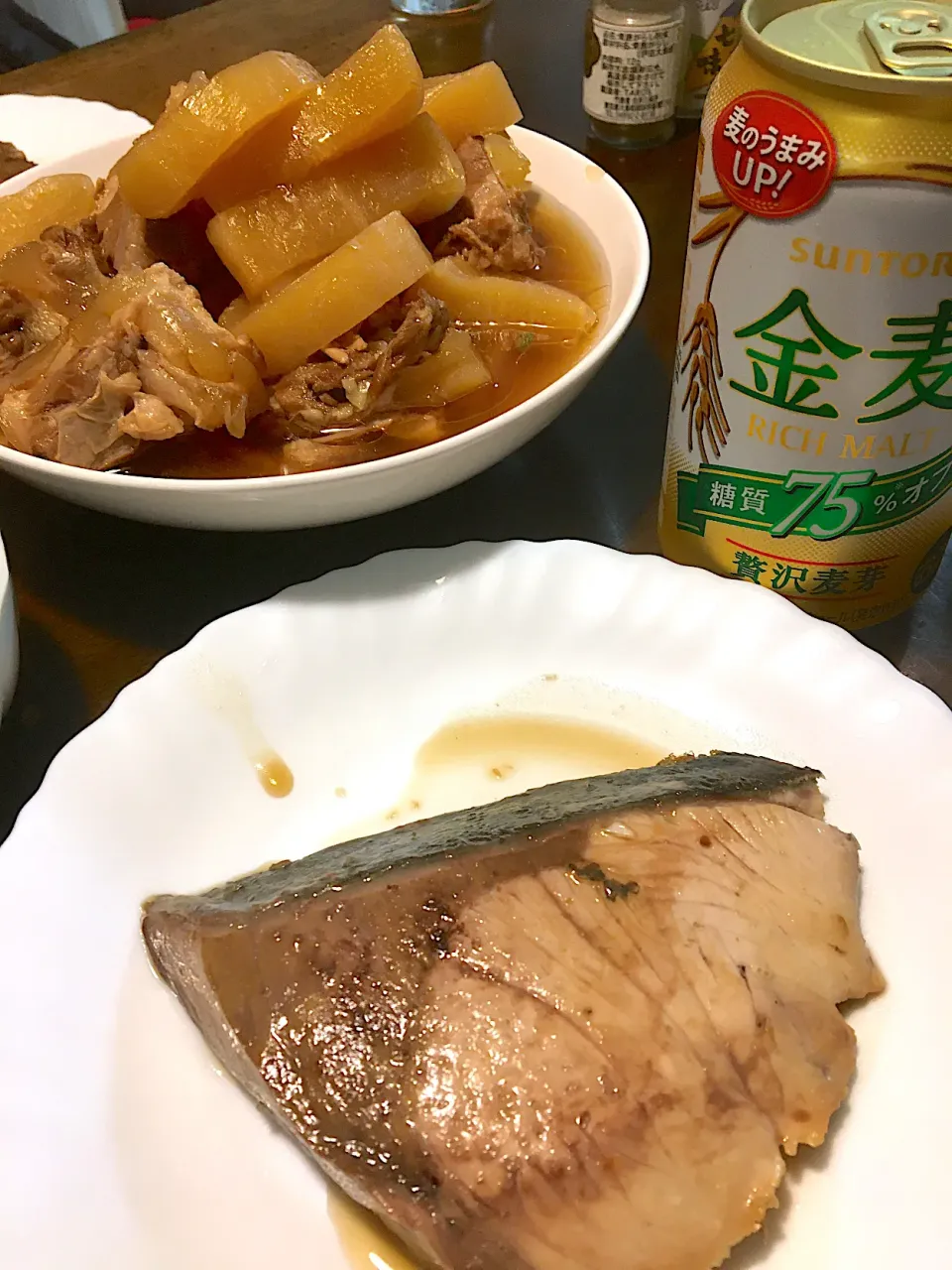 ブリ照り焼き、大根と豚軟骨煮|ゆうこさん