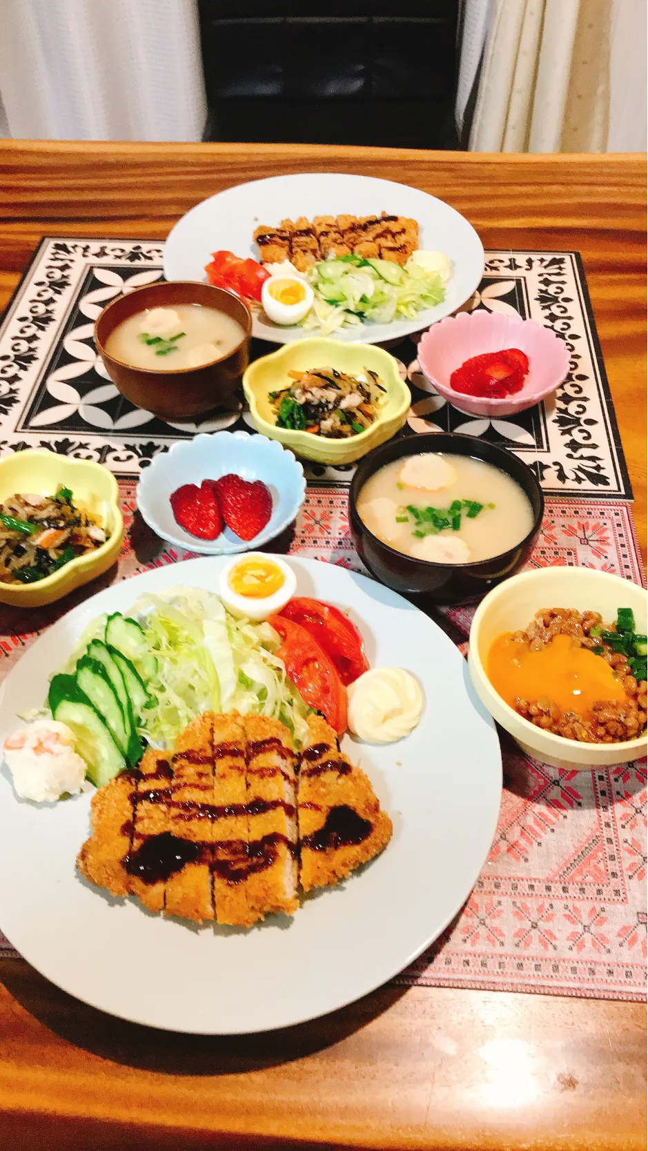 ❀︎トンカツ定食❀︎|🌼はなちゃん🌼さん