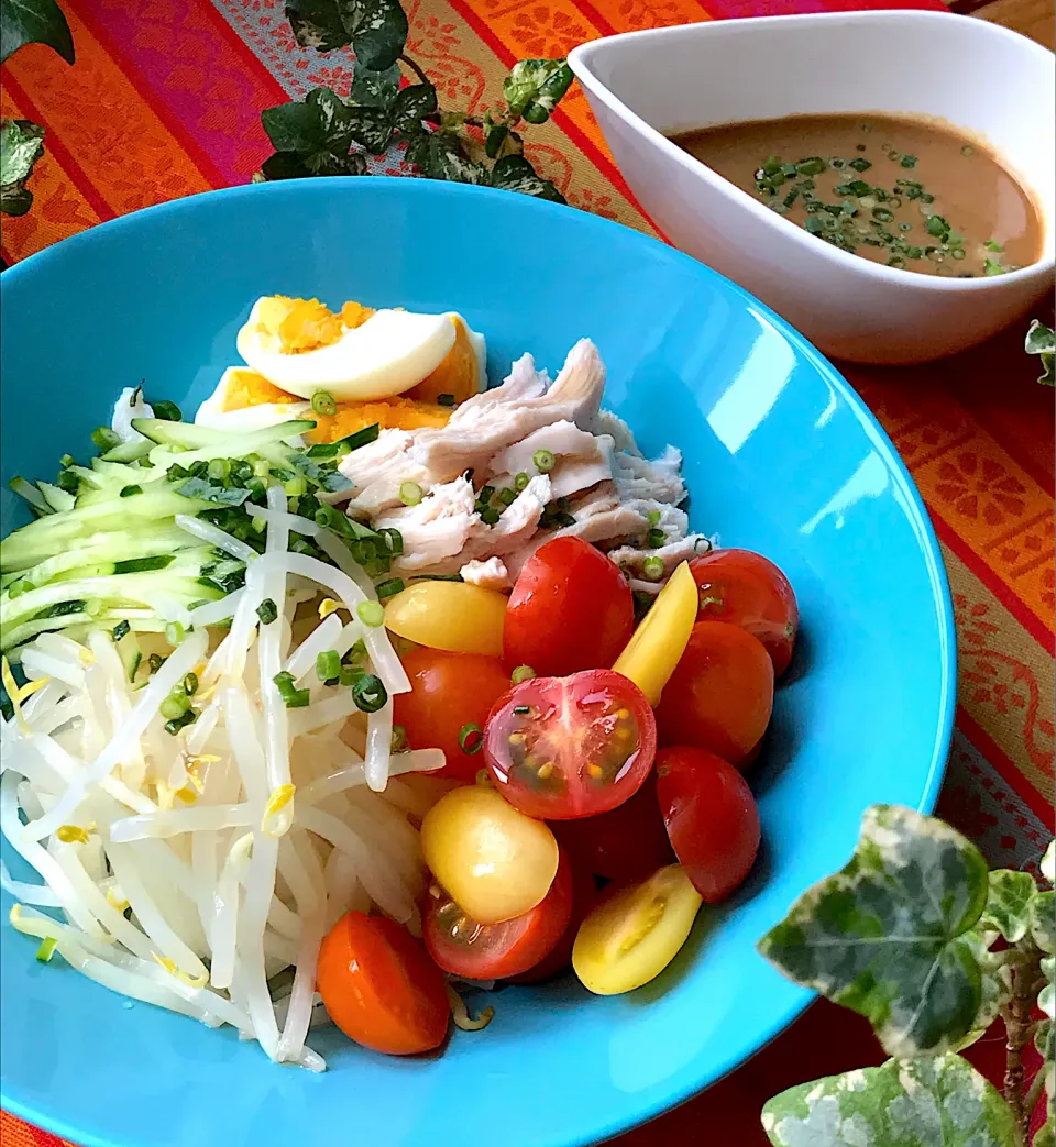 🥗冷やし中華じゃないよ😊麺じゃなくて豆腐がドーン💥タンパク質たっぷりサラダ🥗|Hollyさん