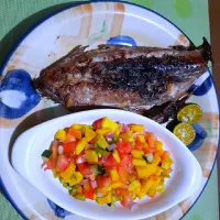 Grilled Tuna Belly with Mango salad|Joy Timbolさん