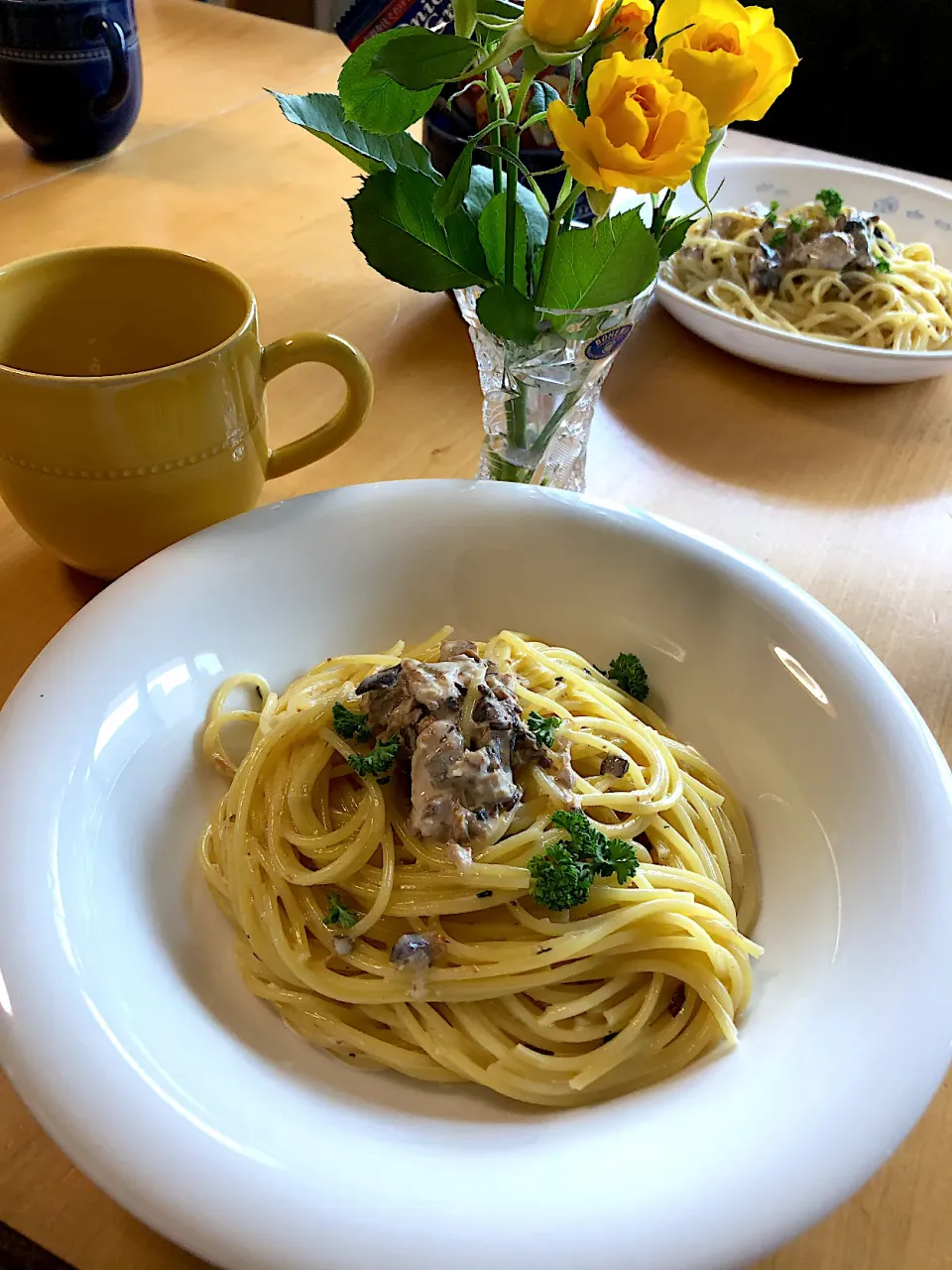 サバ味噌缶のクリームパスタ|Kumiko Kimuraさん