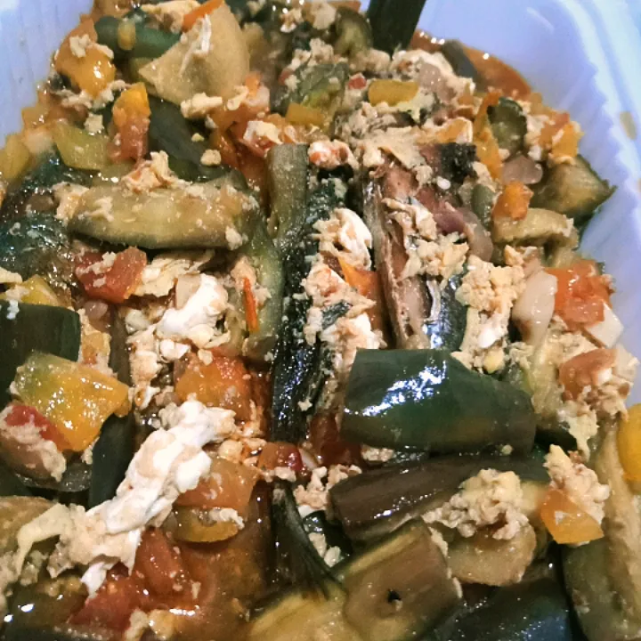 Snapdishの料理写真:Fish Sarciado with with eggplants|Rina Paradiseさん