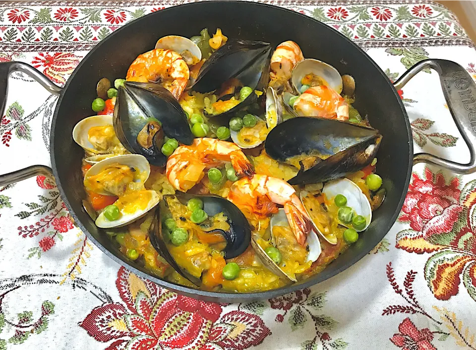 Paella🥘🥘🌿|la pêcheさん