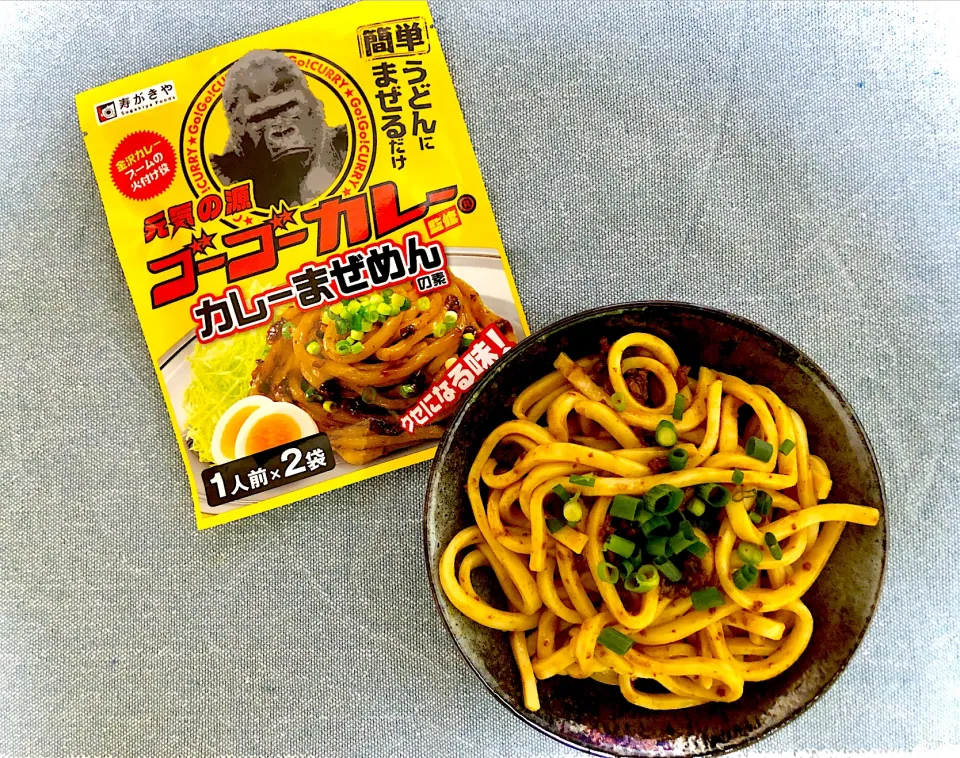 ⭐️4.25休日🌙夜ごはん⭐️ゴーゴーカレーのカレーまぜ麺で！簡単カレーうどん♪|さとみさん