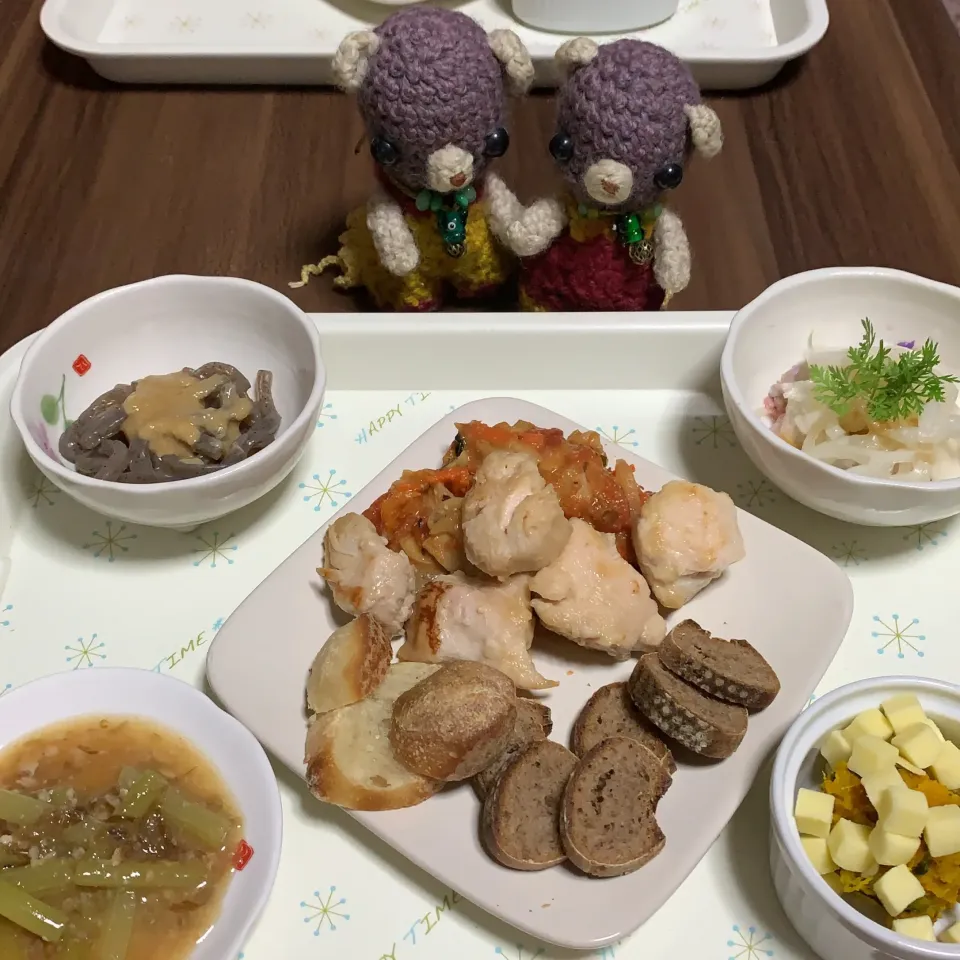 Snapdishの料理写真:晩ごぱん（╹◡╹）|chagashiさん