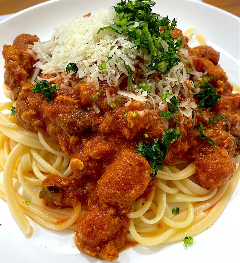 Creamy Tomato based Spagetti|Wukongさん