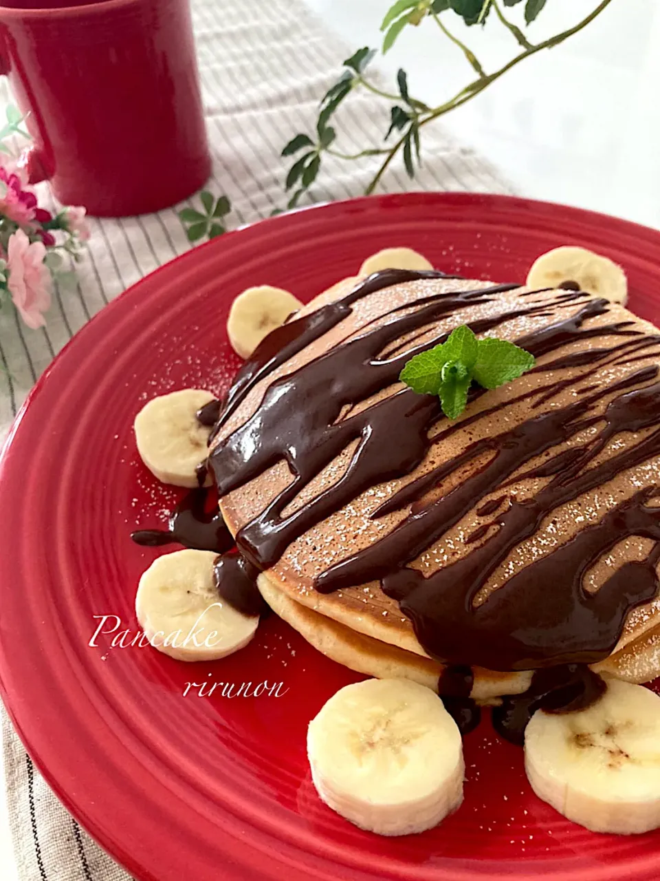 チョコバナナパンケーキ🥞|りるのんさん