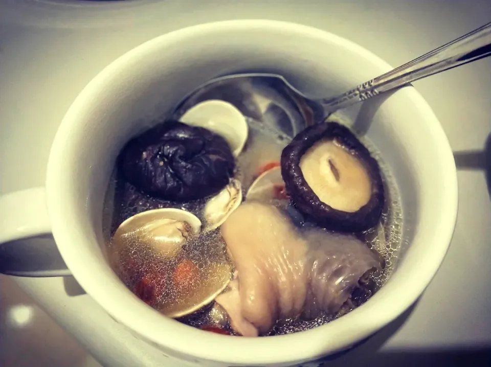 Snapdishの料理写真:【Mushroom chicken soup】|Tanivuさん