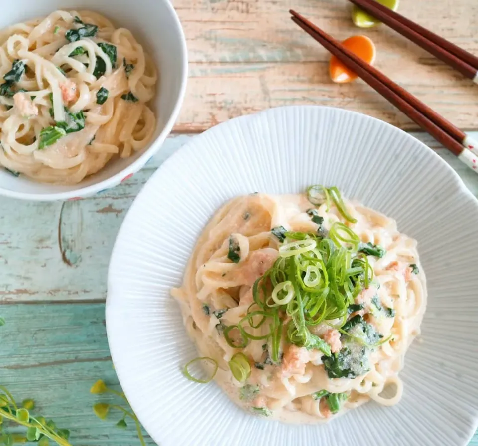 Snapdishの料理写真:たらこクリームうどん|kaotohananさん