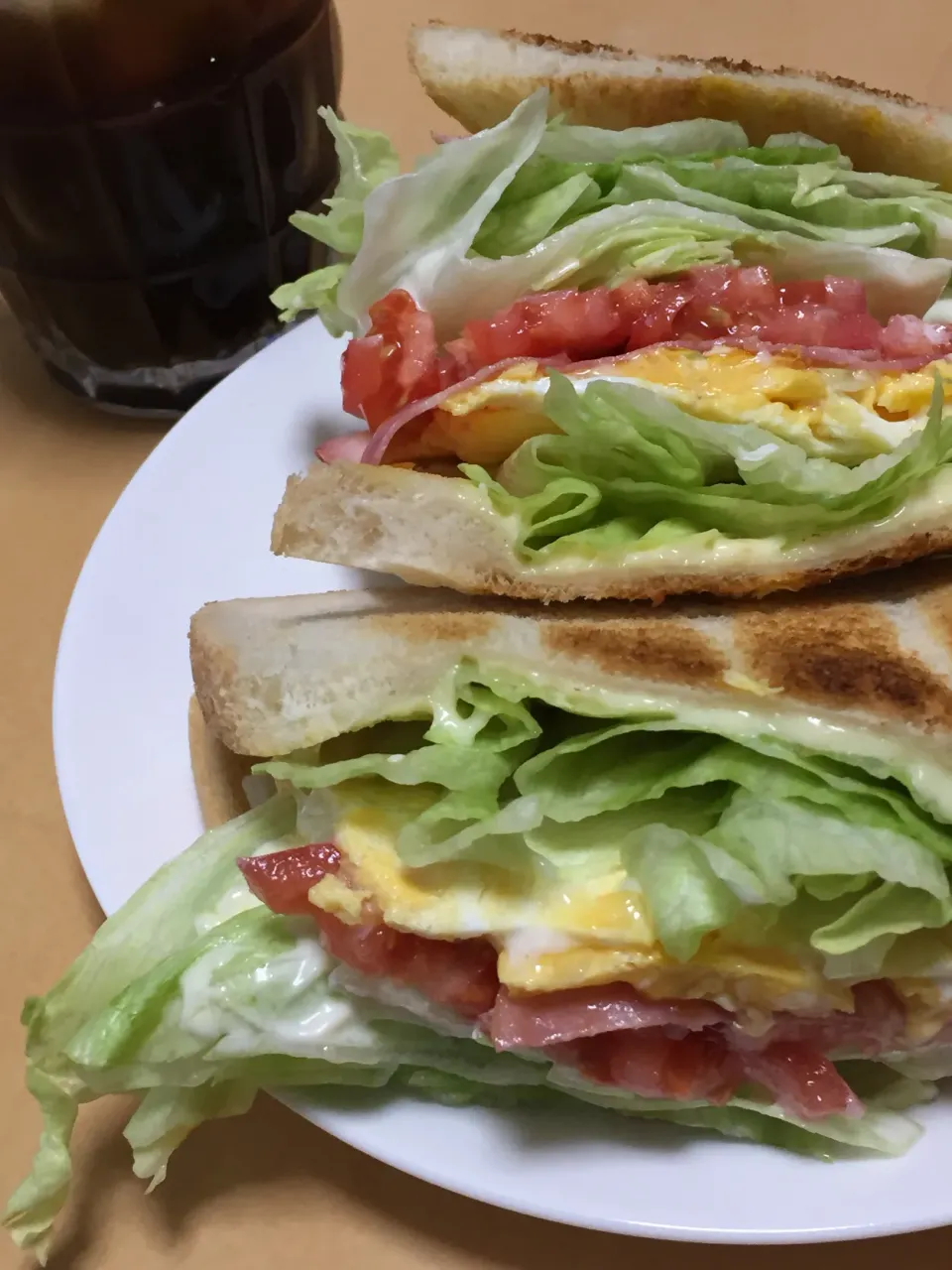 単身赴任中の男飯(ホットサンド？)|おおもりの星さん