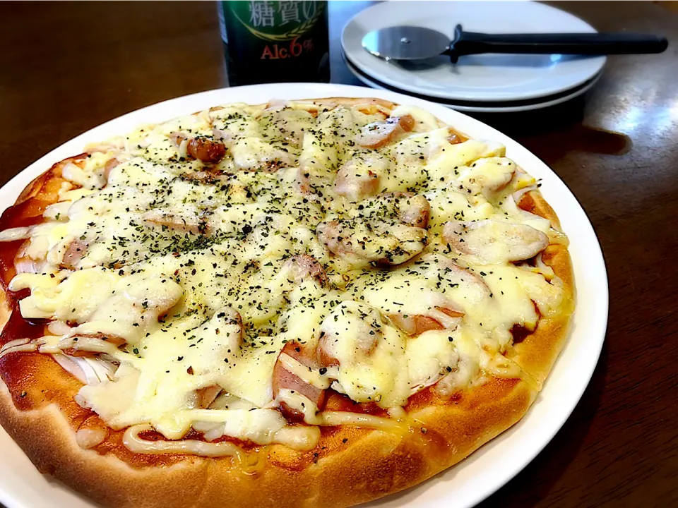 Snapdishの料理写真:おうちランチはpizza🍕|いく❤️さん