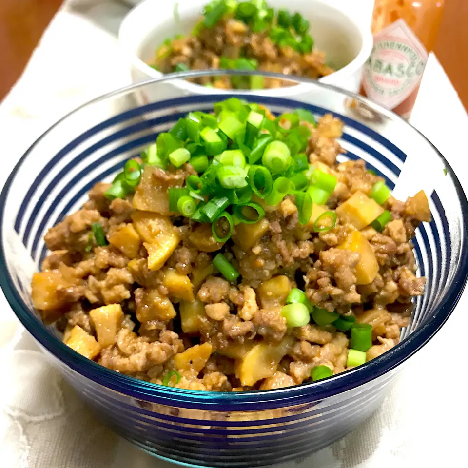 からあげビールさんの料理 ご飯が進む♪我が家の定番！甘辛たけのこ肉味噌|ももさん