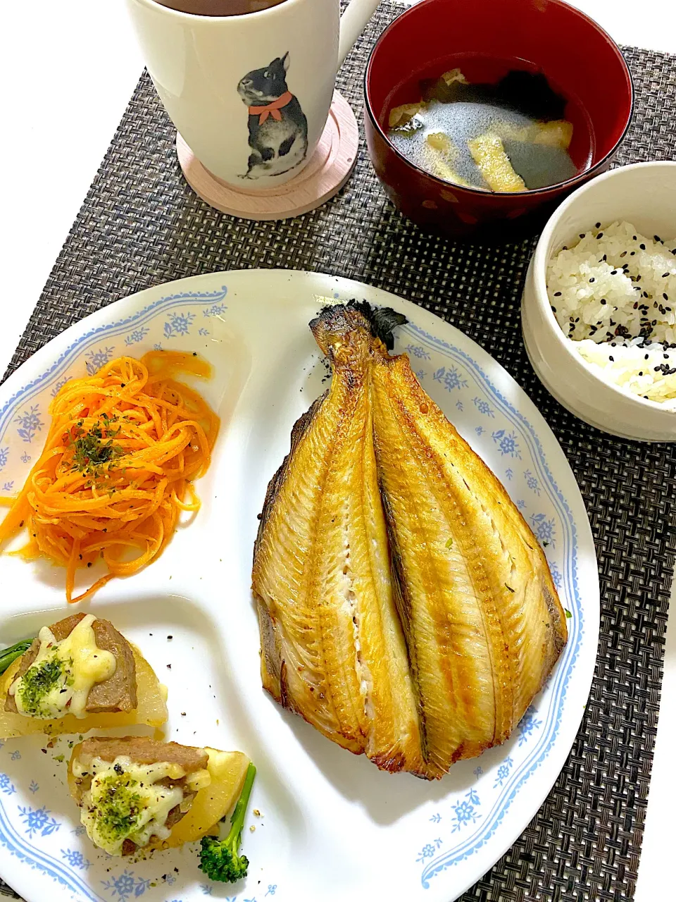 焼き魚定食晩ご飯＊ホッケ|ゆきさん