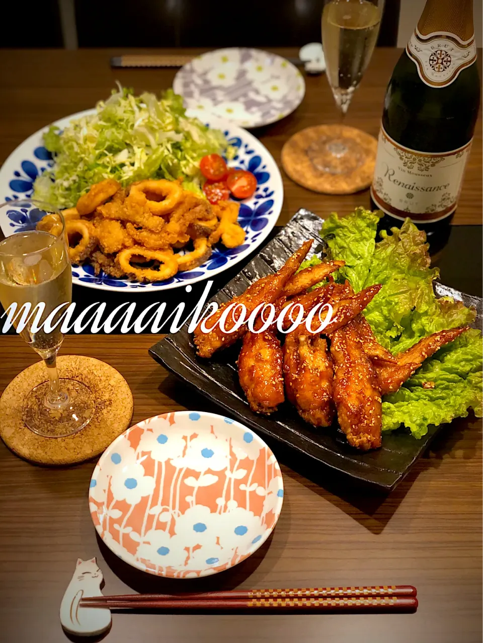 Snapdishの料理写真:揚げ物でシャンパン🥂🍾✨|マイコさん