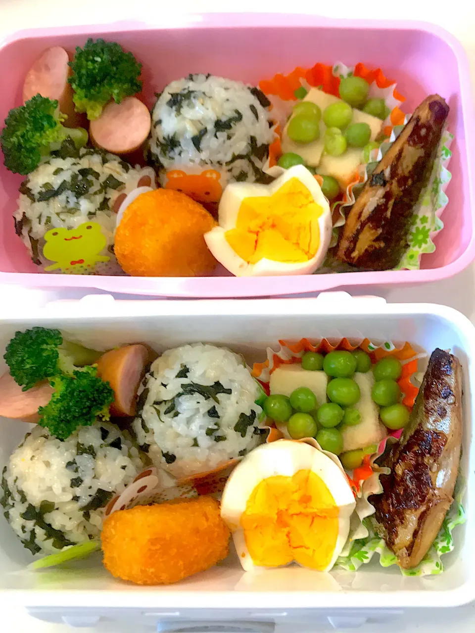 子ども達弁当🍙和風で💕|Michiko Okamotoさん